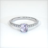 1.26 Ct. Sapphire Ring, 14K White Gold 1